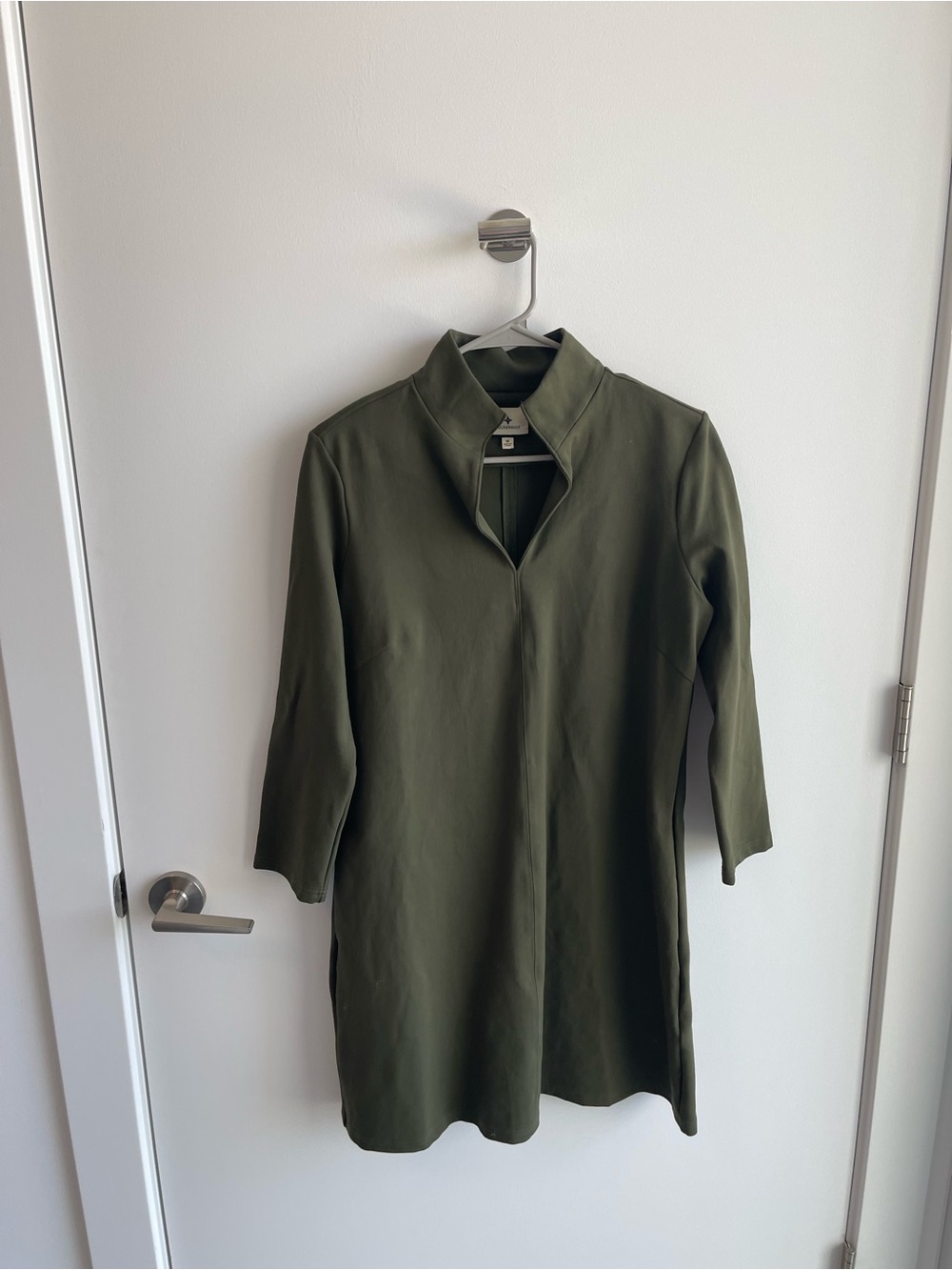 Tuckernuck Olive Green Split-Neck Tunic Clifton Dress